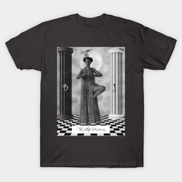 The High Priestess T-Shirt by Blind Man Studio
